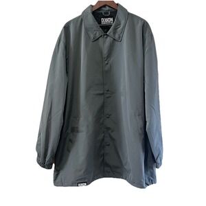 Dixxon Flannel Co Jacket Mens 4XL Gray Grounds Up Customs Coaches Windbreaker‎